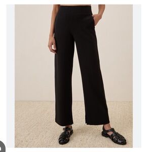 Pact Black Wide Leg Pants